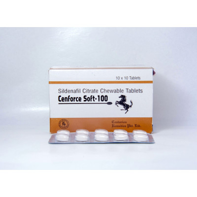 Віагра CENFORCE SOFT 100 (Сілденафіл Смоктальний 100 мг) 10 таб.